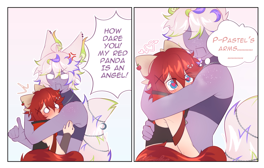 How dare you my panda is an angel comic